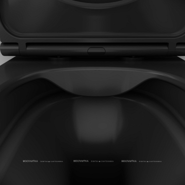 Унитаз подвесной безободковый Am.Pm Func C8F1700MBSC с крышкой-сиденьем микролифт черный - 6 изображение