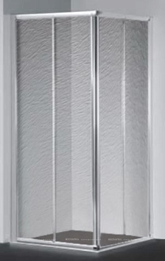 Душевой уголок RGW Classic CL-42 (865-890)x(965-990)x1850 профиль хром, стекло шиншилла
