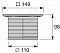 Декоративная решетка TECE Drainpoint S в стальной рамке, 15 см - 2 изображение