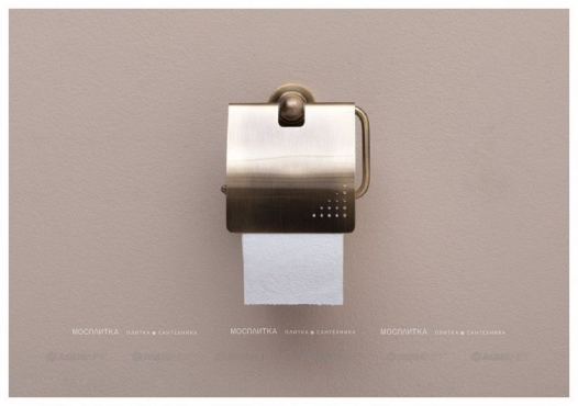 Держатель туалетной бумаги Aquanet 3886, бронза - 4 изображение