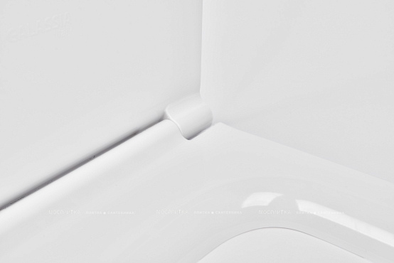 Крышка-сиденье для унитаза Galassia Meg11 PLUS Design 5478 с микролифтом, белый глянцевый - 3 изображение