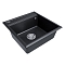 Мойка кухонная Paulmark Stepia PM115051-BLM черный металлик - 2 изображение