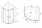 Душевой уголок RGW PA-51 02085188-11 80x80x190 см четверть круга стекло прозрачное хром - 2 изображение
