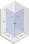 Душевой уголок Riho Scandic Mistral M209, 100x100 см - 3 изображение