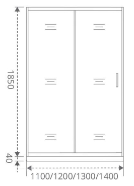 Душевая дверь в нишу GOOD DOOR Latte WTW-120-C-WE - 3 изображение