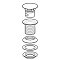 Донный клапан Geberit 152.080.21.1 для раковины писсуара и биде - 2 изображение