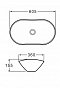 Раковина BelBagno BB1404-H311 накладная 60,5x37x15 серая матовая - 3 изображение
