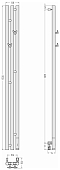 Полотенцесушитель электрический Сунержа Терция 3.0 150х13,8 см 05-5845-1511 состаренная бронза - 4 изображение