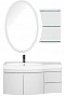 Комплект мебели для ванной Aquanet Опера 115 L 2 двери 2 ящика белый - 2 изображение