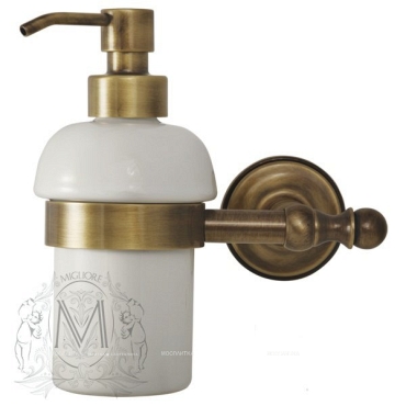 Дозатор жидкого мыла Migliore Mirella ML.MRL-M068.CRDO - хром/золото - 3 изображение