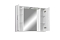 Зеркальный шкаф Stella Polar Концепт 80/C SP-00000059 80 см с подсветкой, белый - 3 изображение