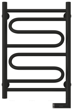 Полотенцесушитель электрический Сунержа Элегия 2.0 60х40 см 31-5219-6040 матовый черный - 2 изображение