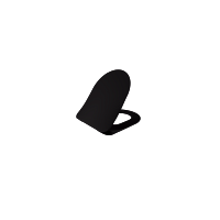 Крышка-сиденье для унитаза Creavit Duck KC0903.01.1400E с микролифтом, черная матовая