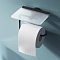 Держатель туалетной бумаги Am.Pm X-Joy A85A341522 с полкой для телефона, матовый черный - 3 изображение