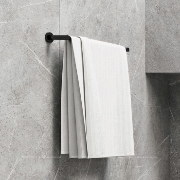 Вешалка для полотенца Omnires Modern Project 60,2 см (черный BLM), MP60216BL - 2 изображение