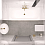 Дизайн Совмещённый санузел в стиле Минимализм в белом цвете №13340 - 2 изображение