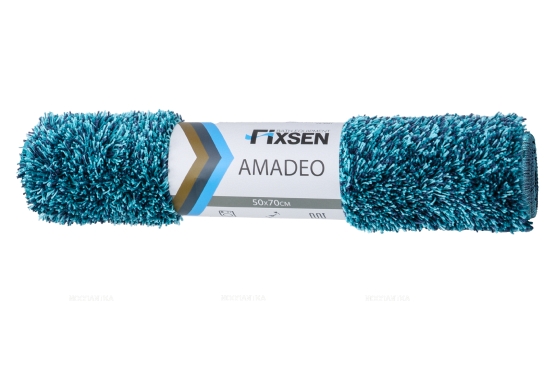 Коврик для ванной Fixsen Amadeo 1-ый синий, 50х70 см. FX-3001C - 3 изображение