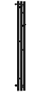 Полотенцесушитель электрический Сунержа Терция 3.0 120х13,8 см 31-5844-1211 матовый черный