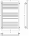Полотенцесушитель водяной Сунержа Модус PRO 80х55 см 051-0450-8050 Состаренная латунь - 3 изображение