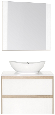 Зеркало Style Line Монако 70 ЛС-00000628 70х70см ориноко/белое - 2 изображение
