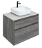Комплект мебели для ванной Aquanet Nova Lite 75 см 242273, 2 ящика, венге, черный - 8 изображение