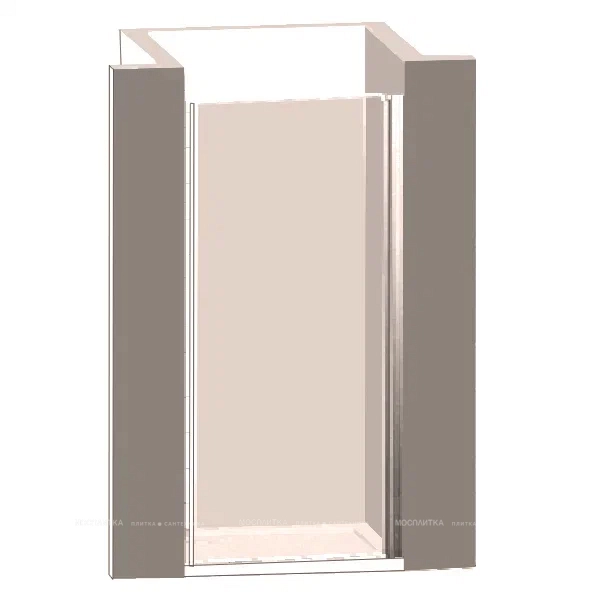 Душевая дверь Vincea Orta 70 см хром, стекло шиншилла, правая, VDP-1O700CH-R - 9 изображение