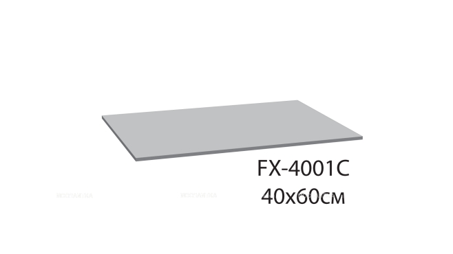 Коврик для ванной Fixsen Soft, синий, 1-ый 40х60 см, FX-4001C - 2 изображение