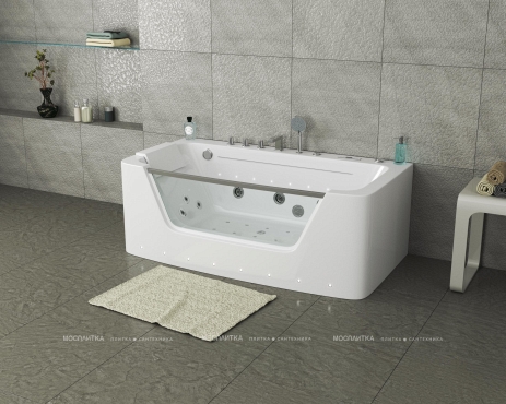 Акриловая ванна Grossman GR-15085 с гидромассажем, 85x150 см, белая - 5 изображение