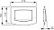Клавиша смыва для унитаза TECE Ambia для одинарной системы смыва для, белая - 2 изображение