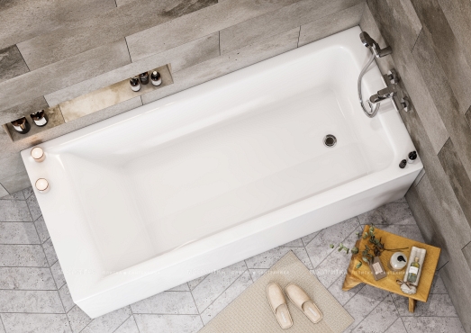 Акриловая ванна Roca Easy 170x75 см - 11 изображение