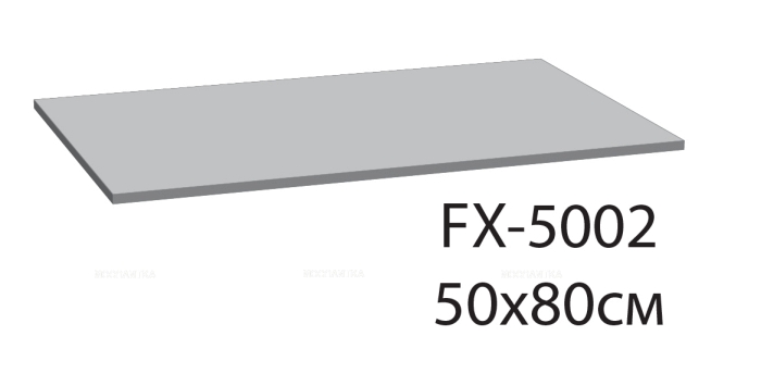 Коврик для ванной Fixsen Link белый 50х80 см. FX-5002W - 2 изображение