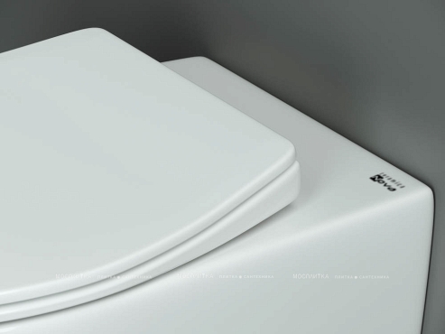 Комплект подвесной безободковый унитаз Ceramica Nova Pearl с крышкой-сиденьем CN8001 + инсталляция Creto Standart 1.0 - 6 изображение