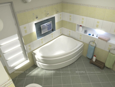 Акриловая ванна Bas Алегра 150х90 R - 3 изображение