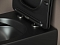 Комплект подвесной безободковый унитаз Ceramica Nova Metropol Rimless с крышкой-сиденьем CN4002MB, черный матовый + инсталляция Geberit Duofix 458.124.21.5 с кнопкой, хром глянцевый - 10 изображение
