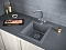 Мойка кухонная Paulmark Leer PM104249-DG графит - 3 изображение
