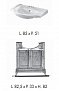 Тумба под раковину напольная Labor Legno Marriot MPL 85, под раковину, 82,5*33*82 см - 2 изображение