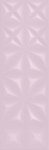 Керамическая плитка Cersanit Плитка Lila рельеф розовый 25х75